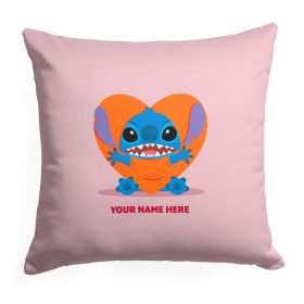 [Personalization Only] Disney Lilo & Stitch - Love Me, Personalized Printed Throw Pillow