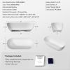 Immerse Yourself in Unmatched Luxury with Our Handcrafted Solid Surface Freestanding Bathtub - Perfect for Relaxation and Rejuvenation - 62.90*29.52 2