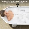 Immerse Yourself in Unmatched Luxury with Our Handcrafted Solid Surface Freestanding Bathtub - Perfect for Relaxation and Rejuvenation - 62.90*29.52 2