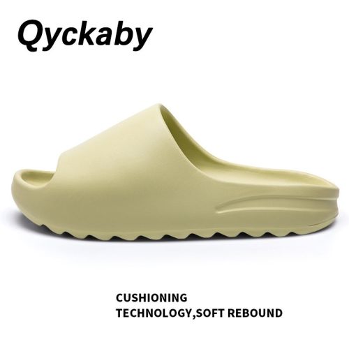 Men Women Summer Beach Slippers Luxury Brand Fashion Outdoor Indoor Eva Soft Flip Flops Male Thick Serrated Sole Anti-slip Shoes