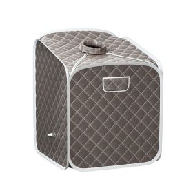 Indoor Private 2L Folding Steam Sauna Spa Tent (Color: Gray, Type: Sauna Spa Tent)