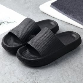 Home Slippers Couples Feel Cool Stepping On Excrement Slippers (Color: Black, size: 38 or 39)