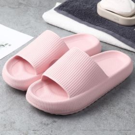 Home Slippers Couples Feel Cool Stepping On Excrement Slippers (Color: Pink, size: 38 or 39)