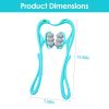 Neck Roller Massager 360¬∫ Rotatable Trigger Point Roller Portable Massager with 6 Balls for Neck Leg Thigh Foot Pain Relief