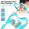 Neck Roller Massager 360¬∫ Rotatable Trigger Point Roller Portable Massager with 6 Balls for Neck Leg Thigh Foot Pain Relief